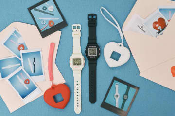 BABY-Gの“ハート型チャーム”になるウオッチに新色、赤ハートのチャーム×白の腕時計