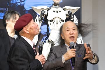 海原はるか・かなた　アンドロイド・オペラの成功祈願で〝名人芸〟「成功祈ってピカー！」