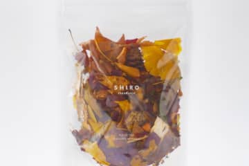 SHIRO「ホワイトティーの香り」漂うポプリ、鮮やかなイチョウや白樺使用のルームフレグランス