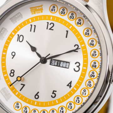 前面行先表示に“浅草1番線着”も！「東京メトロ 銀座線」腕時計 1月15日から予約販売