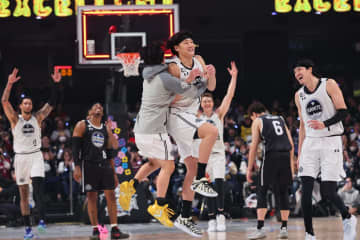 B.WHITEが勝利、MVPは地元出身で3P9本成功の田中大貴が受賞[B.LEAGUE