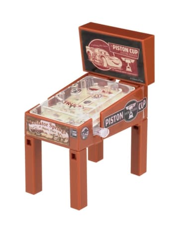 盤面のボールを弾いて遊べる！ ガチャ「ピクサーキャラクター ピン