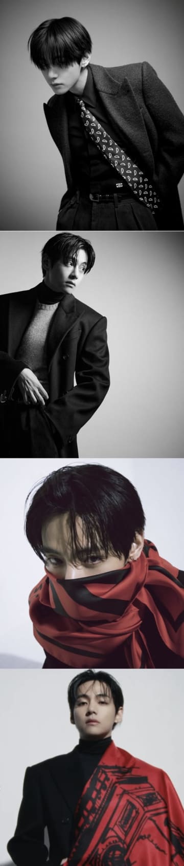 BTS・V、深みあるまなざしで魅了…圧倒的ビジュアル輝く撮影カット公開