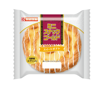 山崎製パン「ミニスナックゴールド」に秋の味わいスイートポテトが登場! 621kcalの「ミニスナックゴールド(スイートポテト)」が発売