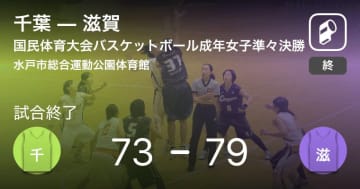 【国民体育大会バスケットボール成年女子準々決勝】滋賀が千葉に勝利