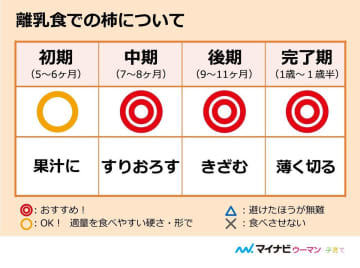 離乳食の柿はいつから 初期 中期 後期レシピ 管理栄養士監修