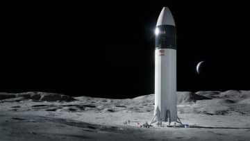 ニュース画像：NASAアルテミス計画の月着陸船にスペースXの「スターシップ」が選ばれる