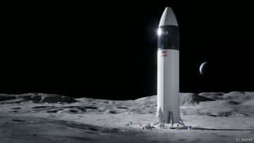 ニュース画像：半世紀ぶりの有人月着陸はスペースXの「スターシップ」で実現へ、NASA