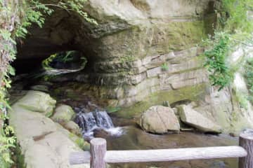 養老渓谷に“滝見スポット”　手掘りの川廻し周辺整備、願いかなえる「遠見の滝」近づきやすく　大多喜