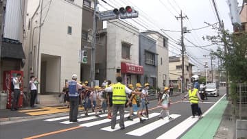 通学路で見守り活動　千葉5人死傷事故受け