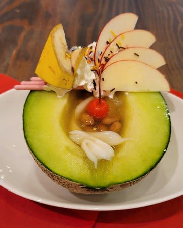 スマホで参加　飯岡メロンを堪能　旭でスイーツスタンプラリー