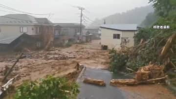 温帯低気圧で橋崩落・冠水　青森でレベル5「緊急安全確保」