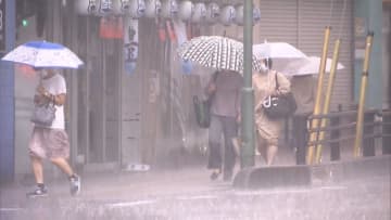 関東など朝からゲリラ雷雨　駅前冠水 落雷が通勤直撃