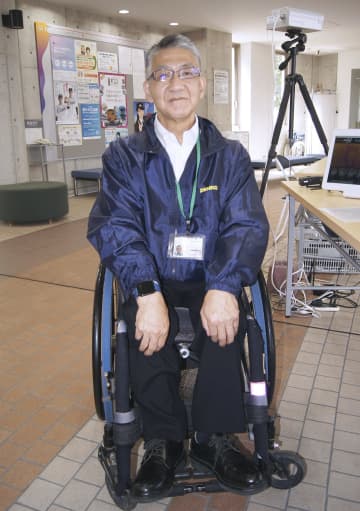 車いす男性、パラ警備へ　埼玉県警OBの浜田さん