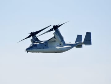 オスプレイ、百里基地まで飛行　暫定配備の木更津から