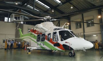 ニュース画像：群馬県の新防災ヘリが就航　墜落9人死亡から3年