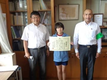 熱中症男性救命に貢献　小4高橋さんへ感謝状　東金署