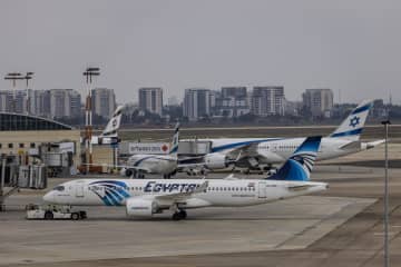 ニュース画像：イスラエルへ初の商業便　エジプト航空