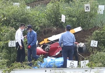 ニュース画像：神奈川ヘリ墜落死は福井の医師　運輸安全委が現地調査