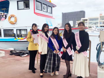 ポートクイーン、観光船「あるめりあ」の千葉港内見学会・船内ガイドをお手伝い！