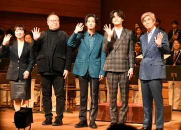 市船高吹奏楽部の演奏会に神尾楓珠さん、佐藤浩市さん登場　映画「20歳のソウル」PR