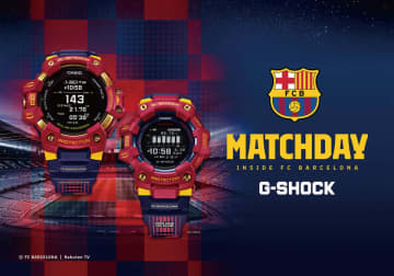 「FCバルセロナ」モチーフのG-SHOCK　チームカラーやスローガンあしらう