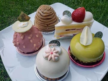 桜並木で見つけた！キュートな丸型ケーキ★パティスリーローズパール＠新柏