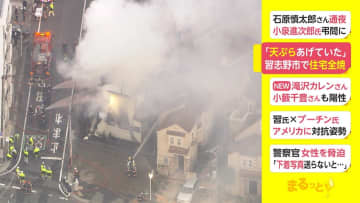 「天ぷらあげていた」　千葉・習志野市で住宅全焼