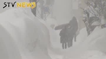 ニュース画像：「札幌　記録的な「ドカ雪」に　２４時間降雪量６０センチを記録　ＪＲは６５９本運休」