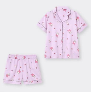 GU×「サンリオ」のパジャマにキュン♡ワンポイント、総柄どっちも可愛い。