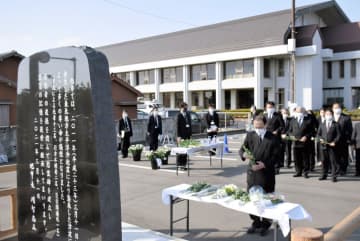 津波被害の被災地・千葉県旭市で鎮魂の祈り…黙とう、献花　米本市長「安心・安全守る」思い新た　【東日本大震災11年】