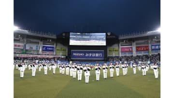 千葉ロッテ　習志野高校吹奏楽部がパフォーマンスを披露　6月24日のオリックス戦
