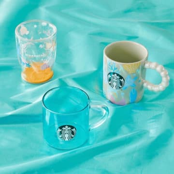 【スタバ夏グッズ】海辺みたい♡ダブルウォールグラスが可愛さも使いやすさも満点！