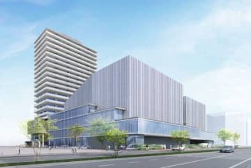 岡山市が建設を進めている岡山芸術創造劇場のイメージ図