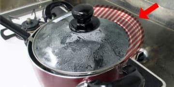 ダメ！「ガラスぶたの鍋にお玉入れて加熱」　ふたが突然割れて危ない