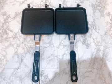 ダイソーの「ホットサンドメーカー」が進化！2つにパカッと分離できる！