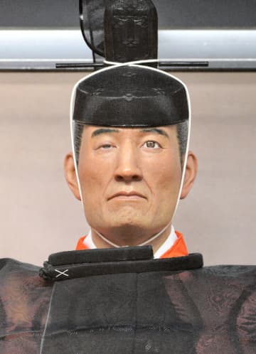 展示されている政宗の復顔像