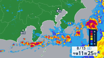 台風8号 関東を直撃　沿岸部で大雨　線状降水帯も…今後も厳重警戒