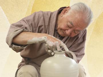 パレット柏で陶芸歴60余年の極み「羽二生隆宏 作陶展」