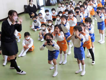 マスク越しでも「助けて！」　園児ら大声大会　黙食指導などによる「緊急時に声出ない」対策　松戸