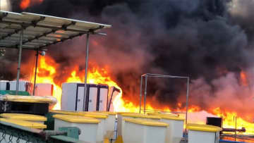 【速報】資材置き場で火事 消火活動中　千葉市 乾燥注意報出る中...