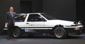 「ハチロク」を水素車、EVに　トヨタ、旧車を脱炭素化