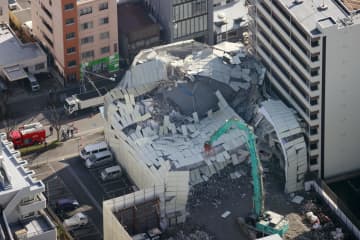 ビル解体現場で崩壊事故　千葉・船橋、1人けが