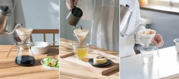 コーヒーにお茶に出汁取りに　1台3役以上「croiseステンレスドリッパー」