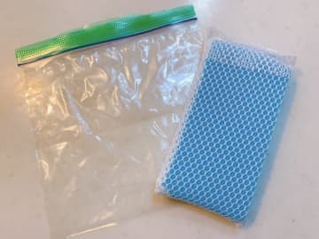 食器用スポンジが便利な「保冷剤」に！アウトドアで使えるライフハック試してみた。
