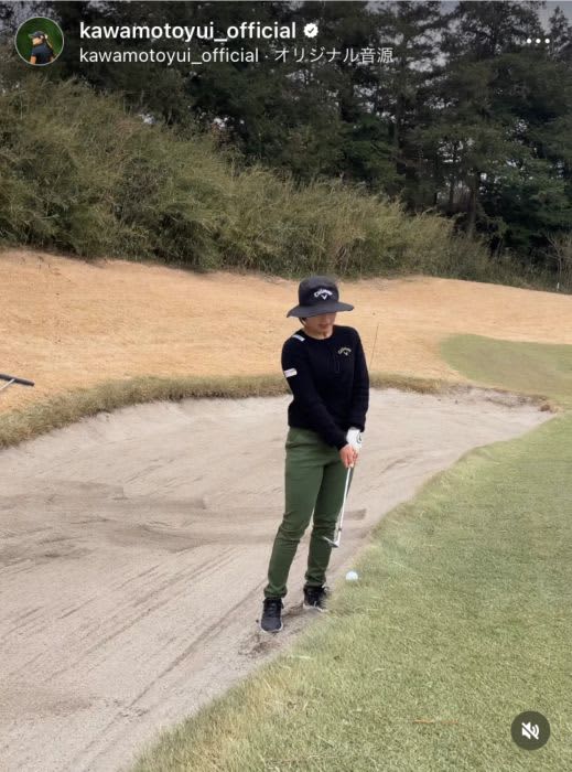 河本結が衝撃ロブショットを披露　同じシチュエーションあなたならどうする？