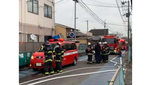 ⚡｜【速報】仙台市若林区の住宅密集地でアパート火災　