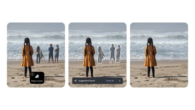 Google Photos "Eraser Magic" is now available on iPhone. Google other than Pixel…