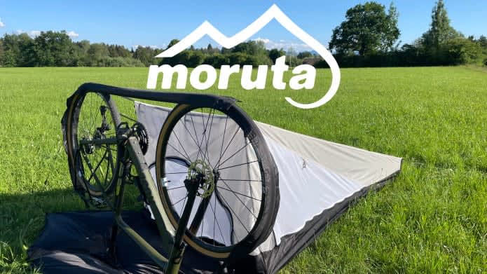 もっと遠出したくなる?! 自転車で設営できるツーリング用テント「Moruta」