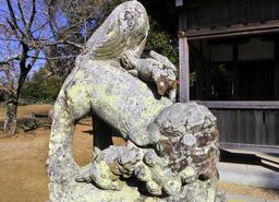 ネットでも注目、兵庫・加古川の神社に変わったこま犬　「どんな経緯でこうなったのか…」首かしげる宮司